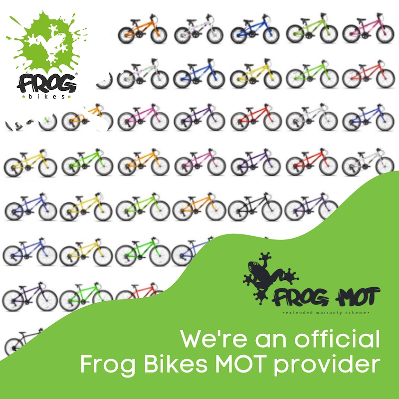 We are now an official provider of MOT's for Frog Bikes.